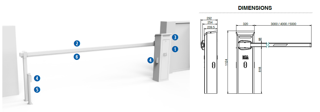 Schéma d’installation type DEA PASS/N